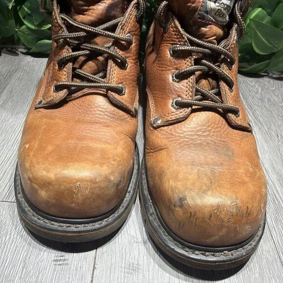 Georgia Work 6” G6312 Steel Toe Brown Mens Size 10.5 M Boots